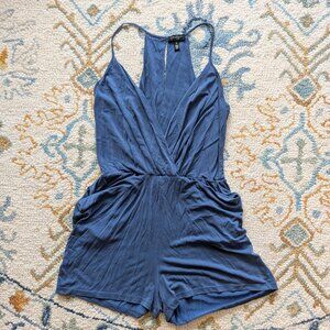 Camisole romper, blue, M